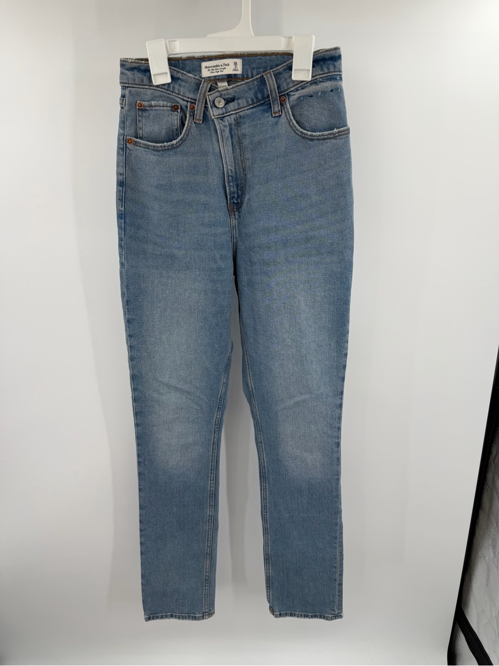 Abercrombie & Fitch The 90s slim straight ultra highe rise jeans curve love 2R